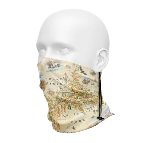 Grand Canyon National Park Map Neck Gaiters