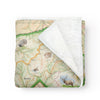 Blanket depicting the Great Smoky Mountains. Colorful, warm, and cozy!