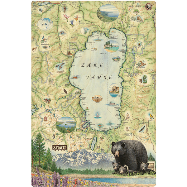 Lake Tahoe wood sign