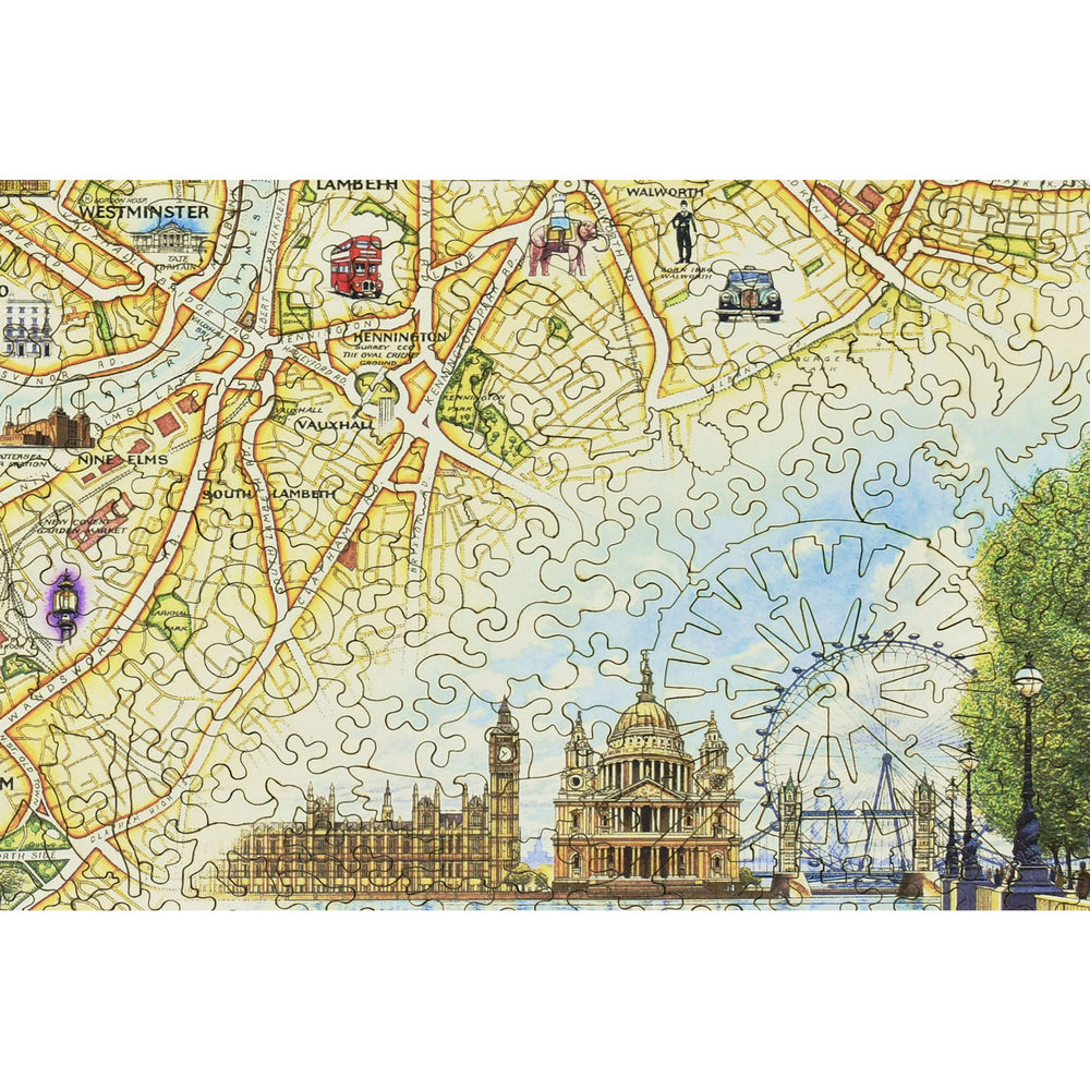 London Map Wood Puzzle