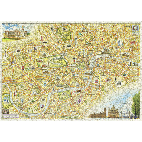 London Map Wood Puzzle
