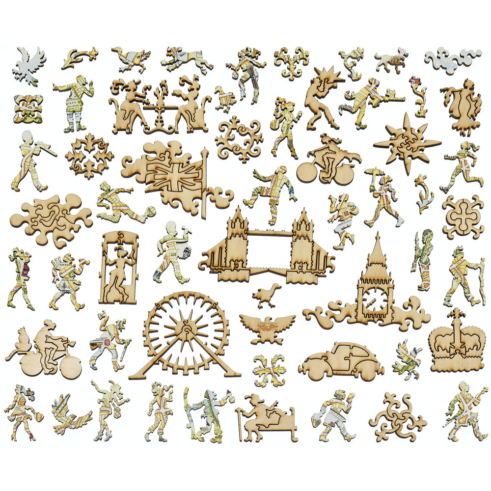 London Map Wood Puzzle