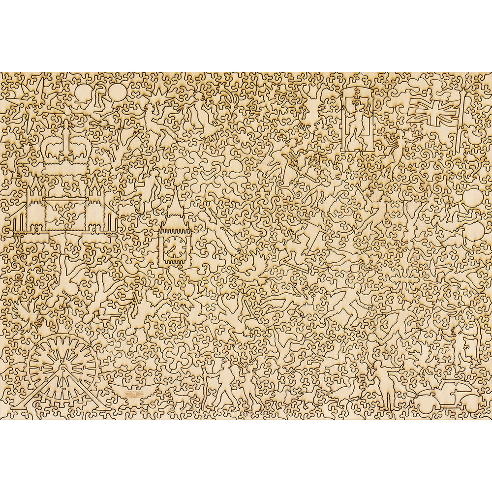 London Map Wood Puzzle