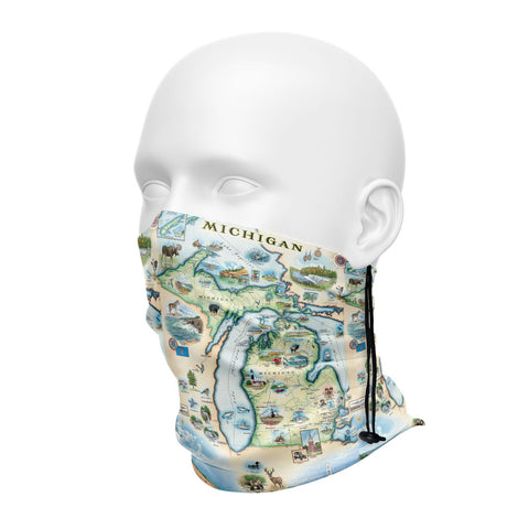 Michigan Map Neck Gaiters