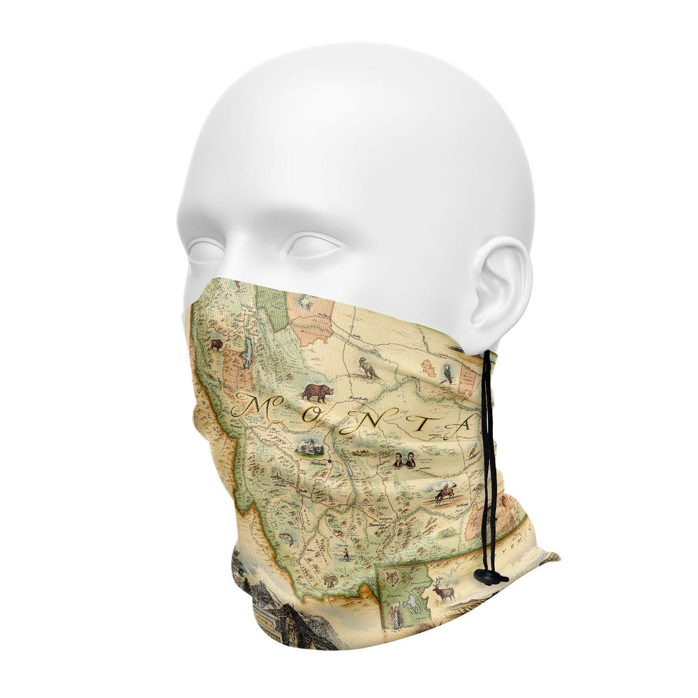 Montana Map Neck Gaiters