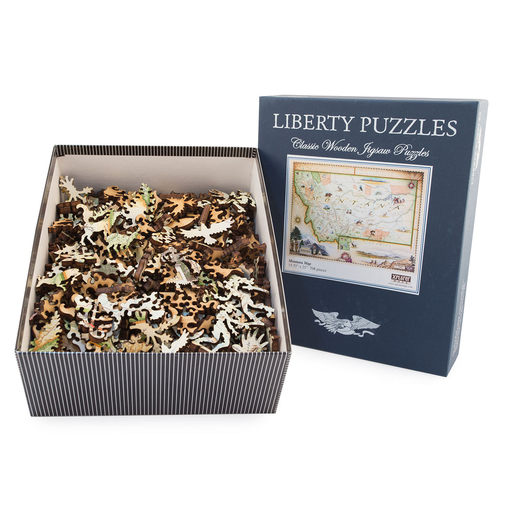 Montana Map Wood Puzzle