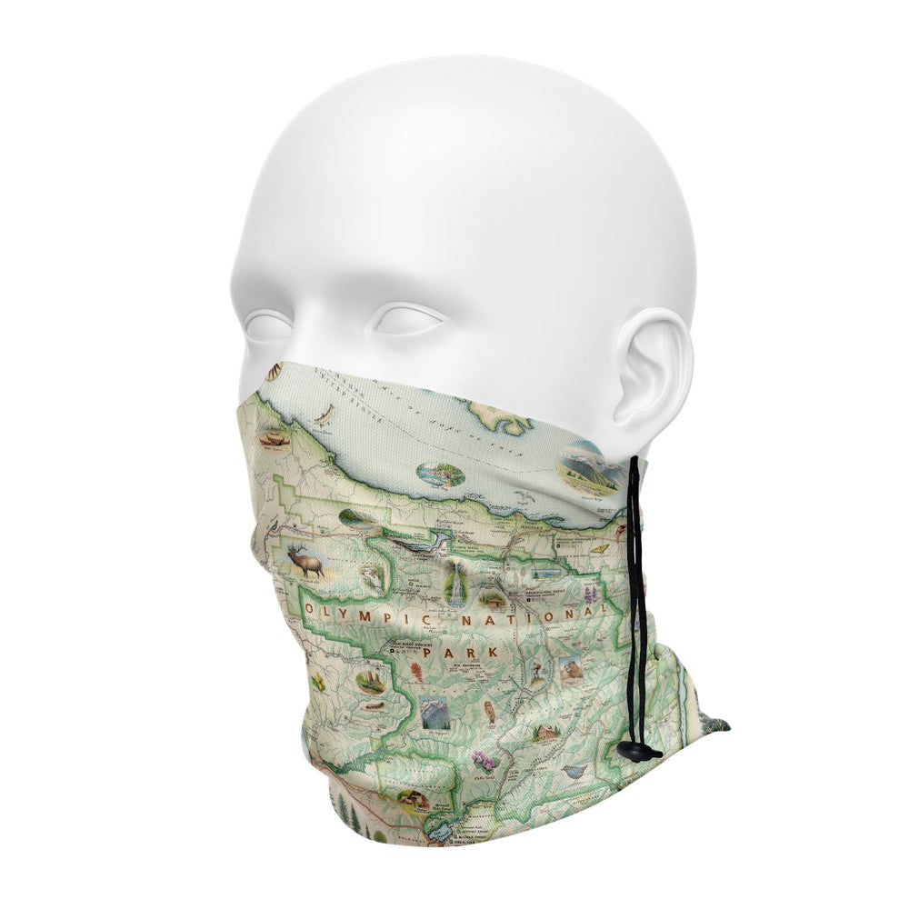 Olympic National Park Map Neck Gaiters