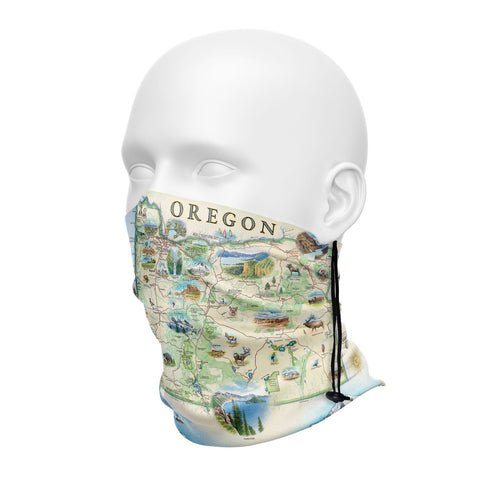 Oregon Map Neck Gaiters