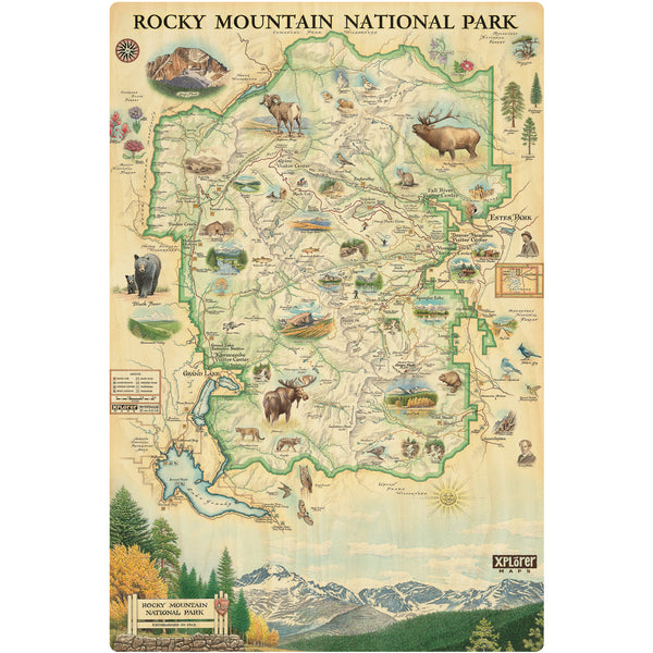 Rocky Mountain National Park Wood Sign