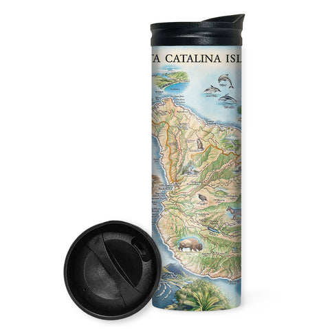 Santa Catalina Island Map Travel Drinkware