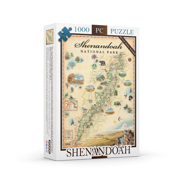 Shenandoah National Park Map Jigsaw Puzzle