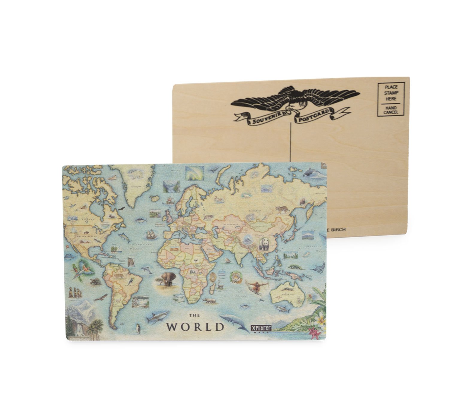 World Wood Postcard