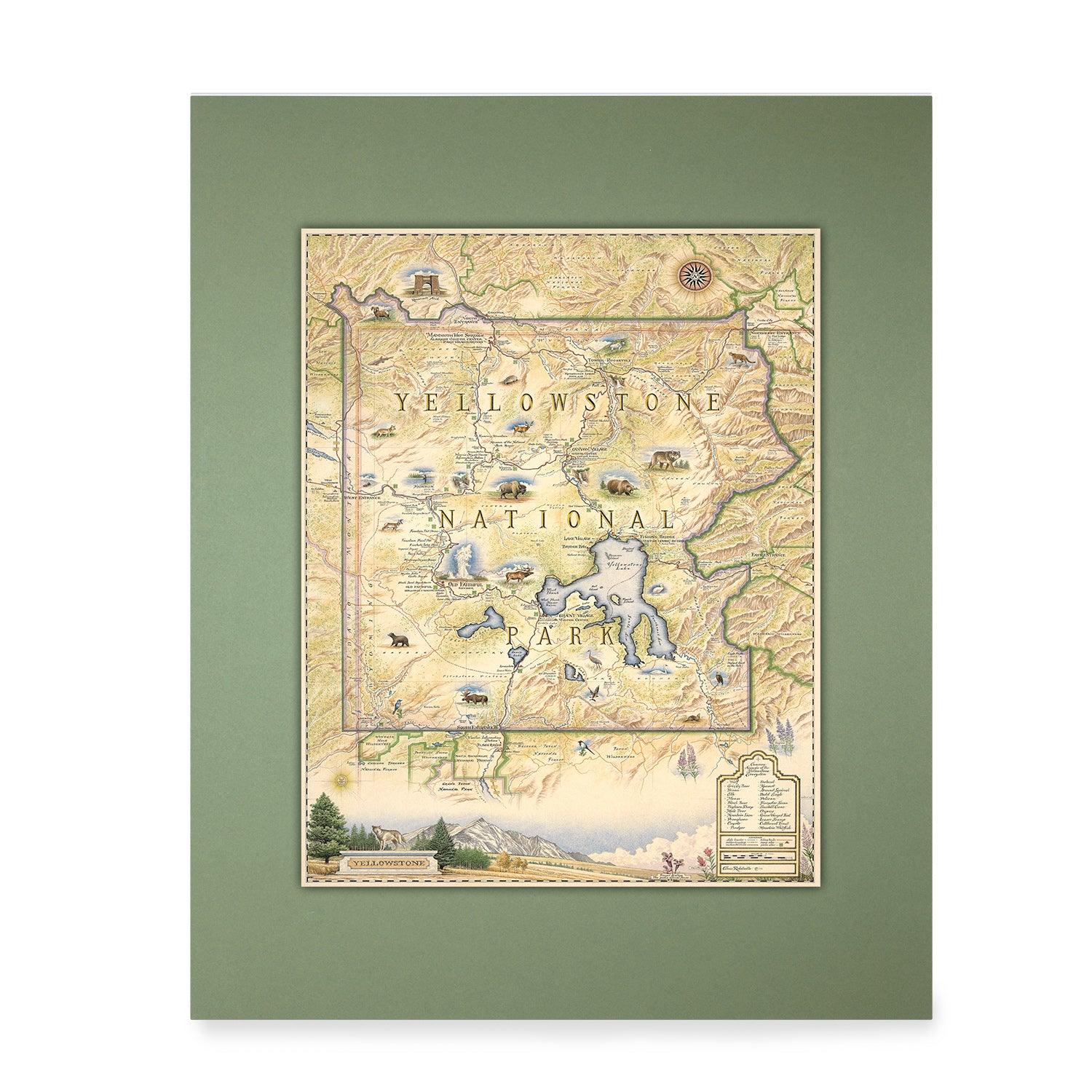 Yellowstone National Park Mini-Map - Xplorer Maps Yellowstone National Park Mini-Map - Xplorer Maps