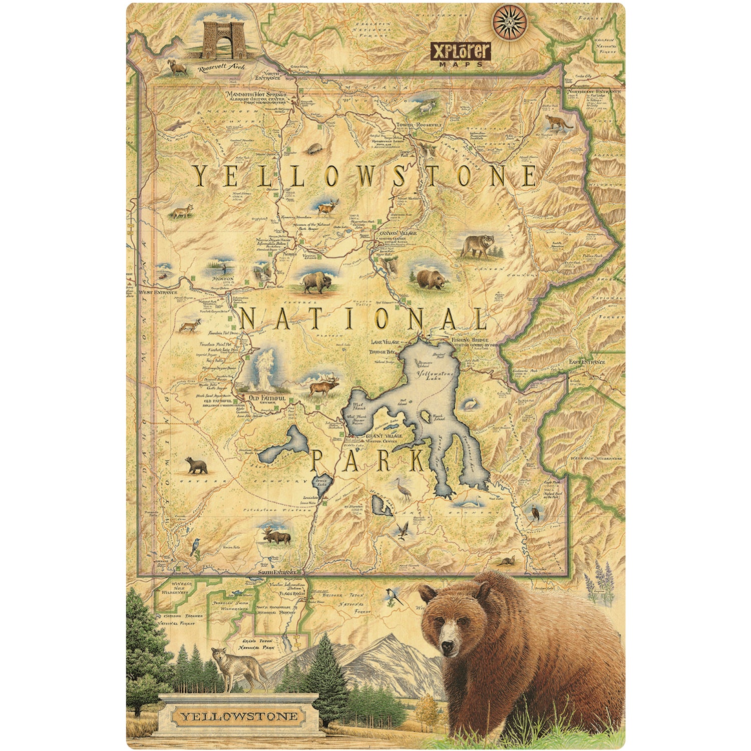 Yellowstone Wood Sign
