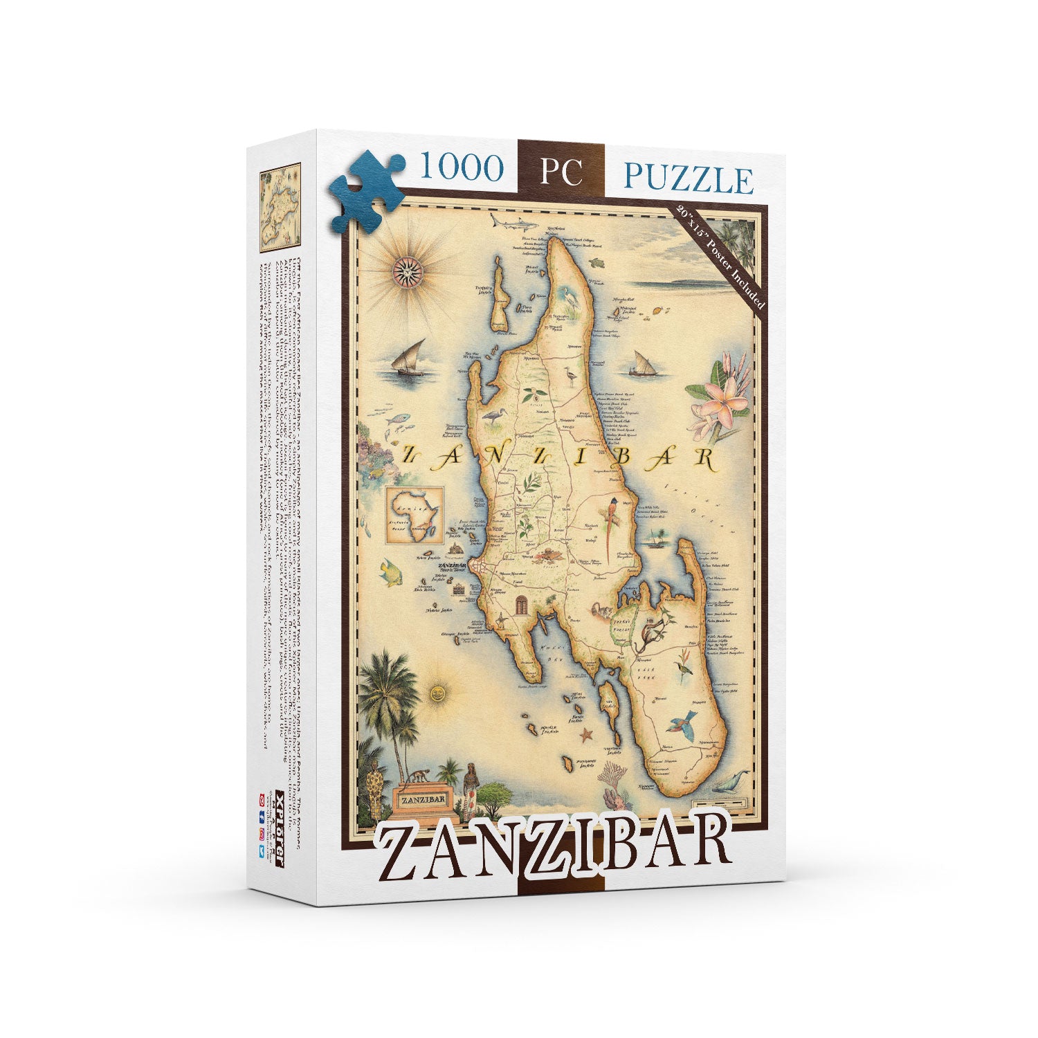 Zanzibar Map Jigsaw Puzzle