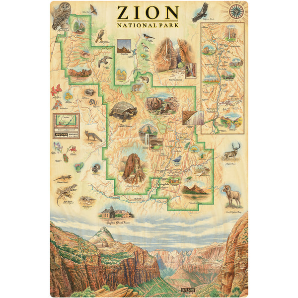 Zion National Park Wood Sign